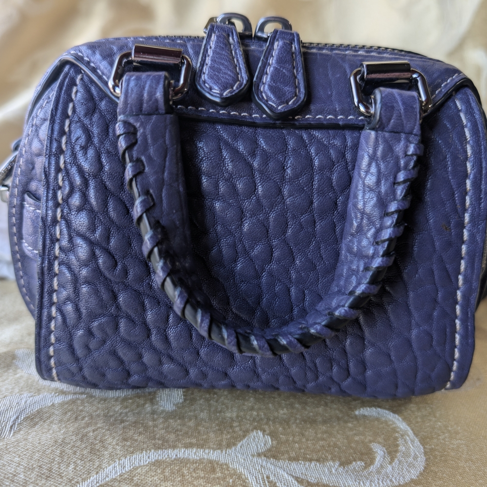 Coach Purple Leather Women's Bag - Picture 2 of 12
